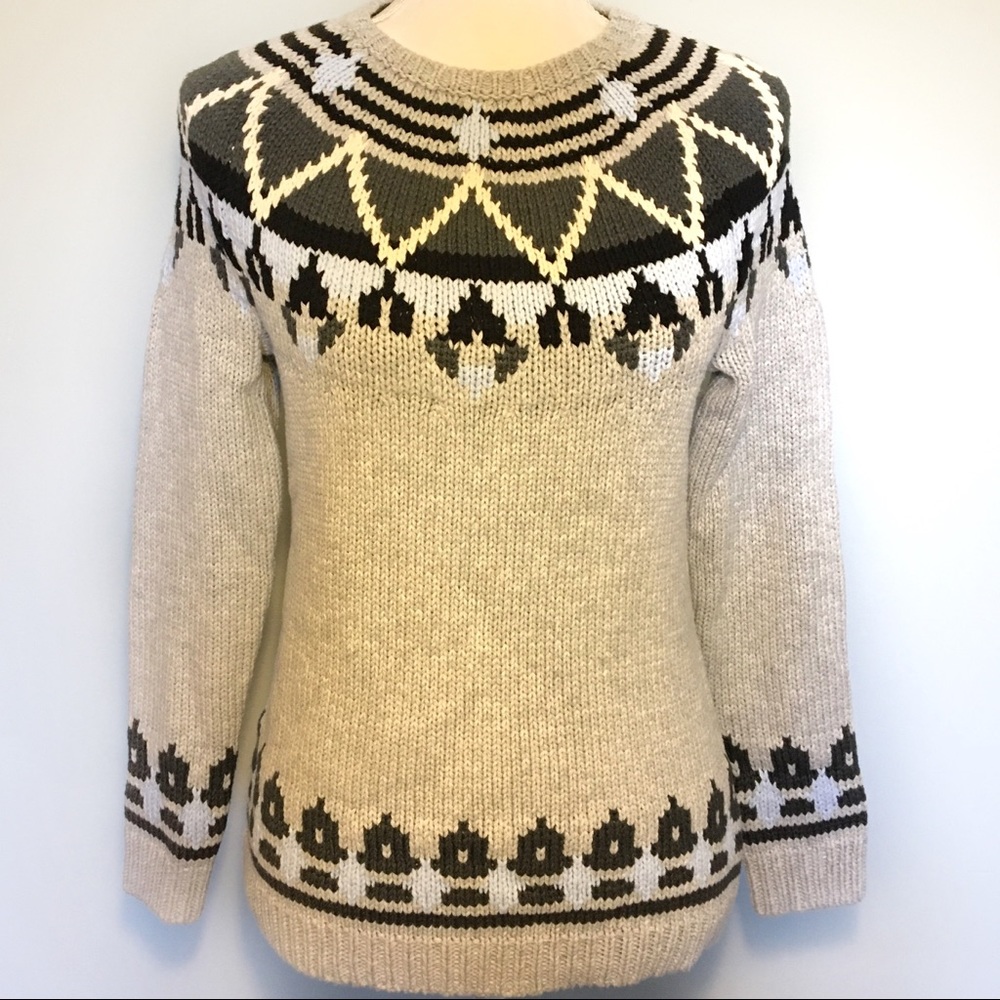 Talbots Fair Isle crewneck sweater